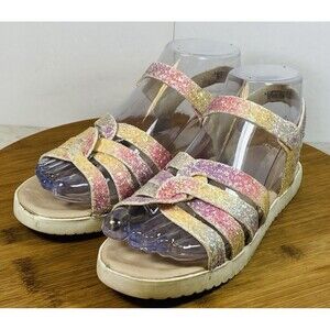 The Children’s Place Girls Ombre Glitter Sandals  Size 3